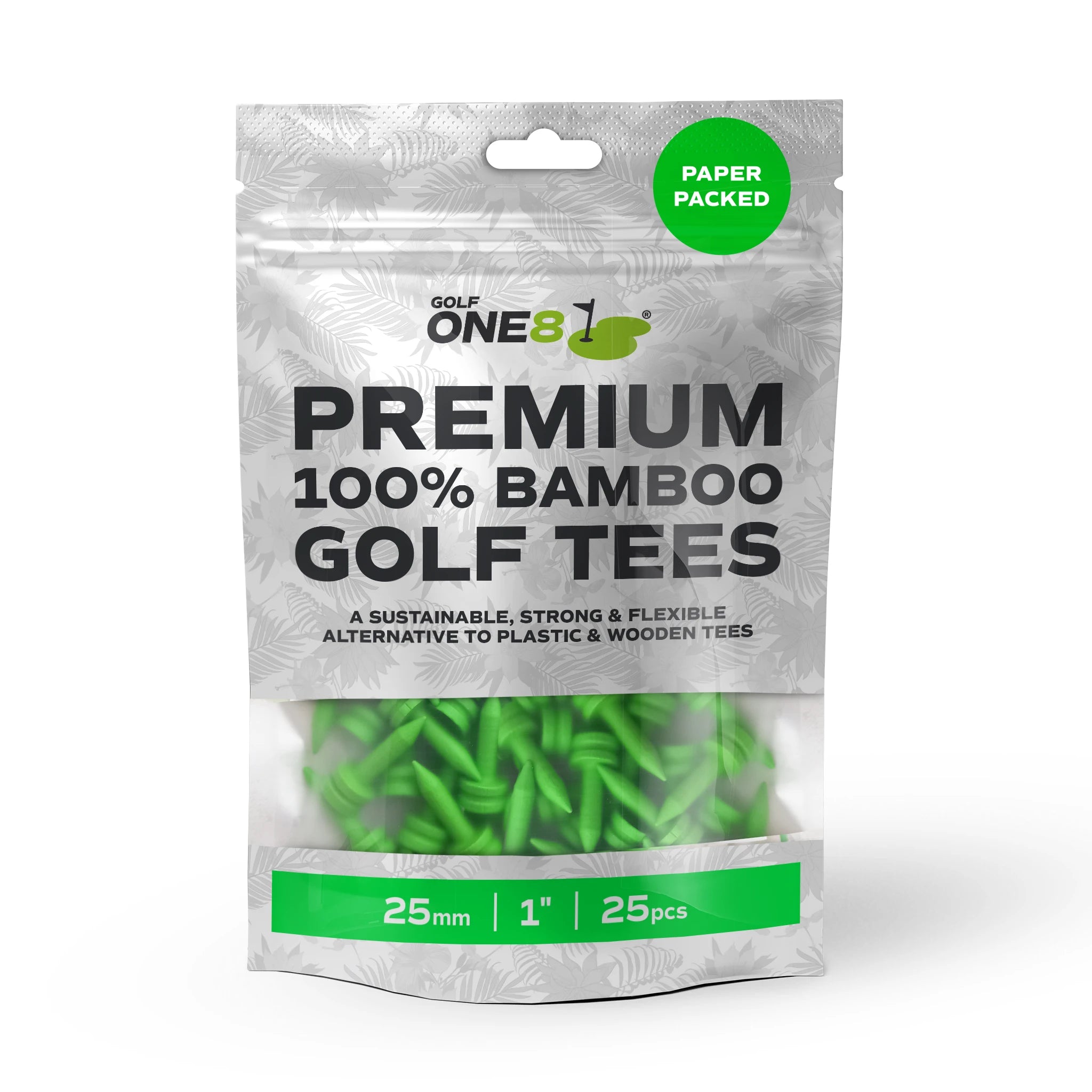 25mm / 1" Castle Tees, 50 packs of 25 tees