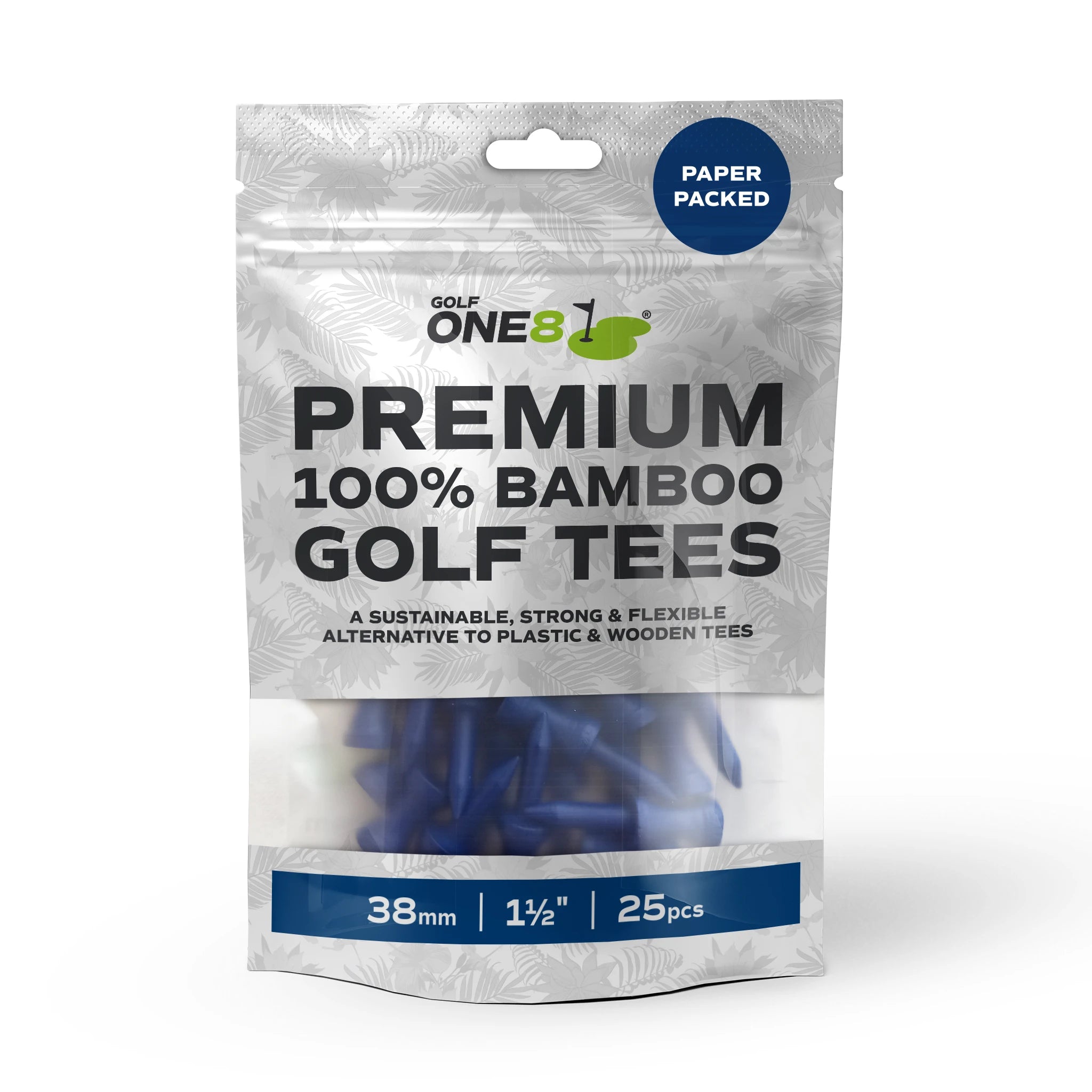 38mm / 1½" Castle Tees, 50 packs of 25 tees
