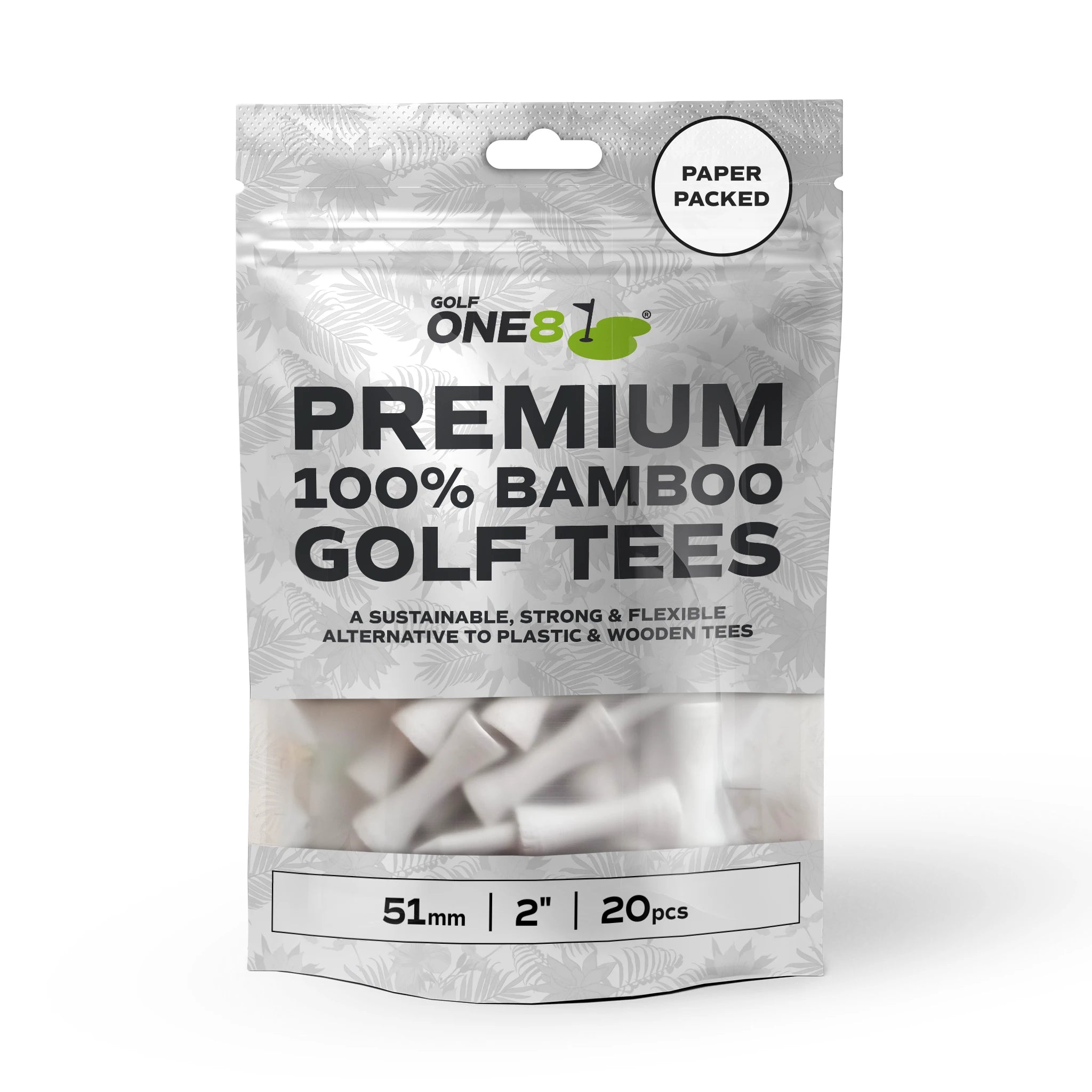 51mm / 2" Castle Tees, 50 packs of 20 tees