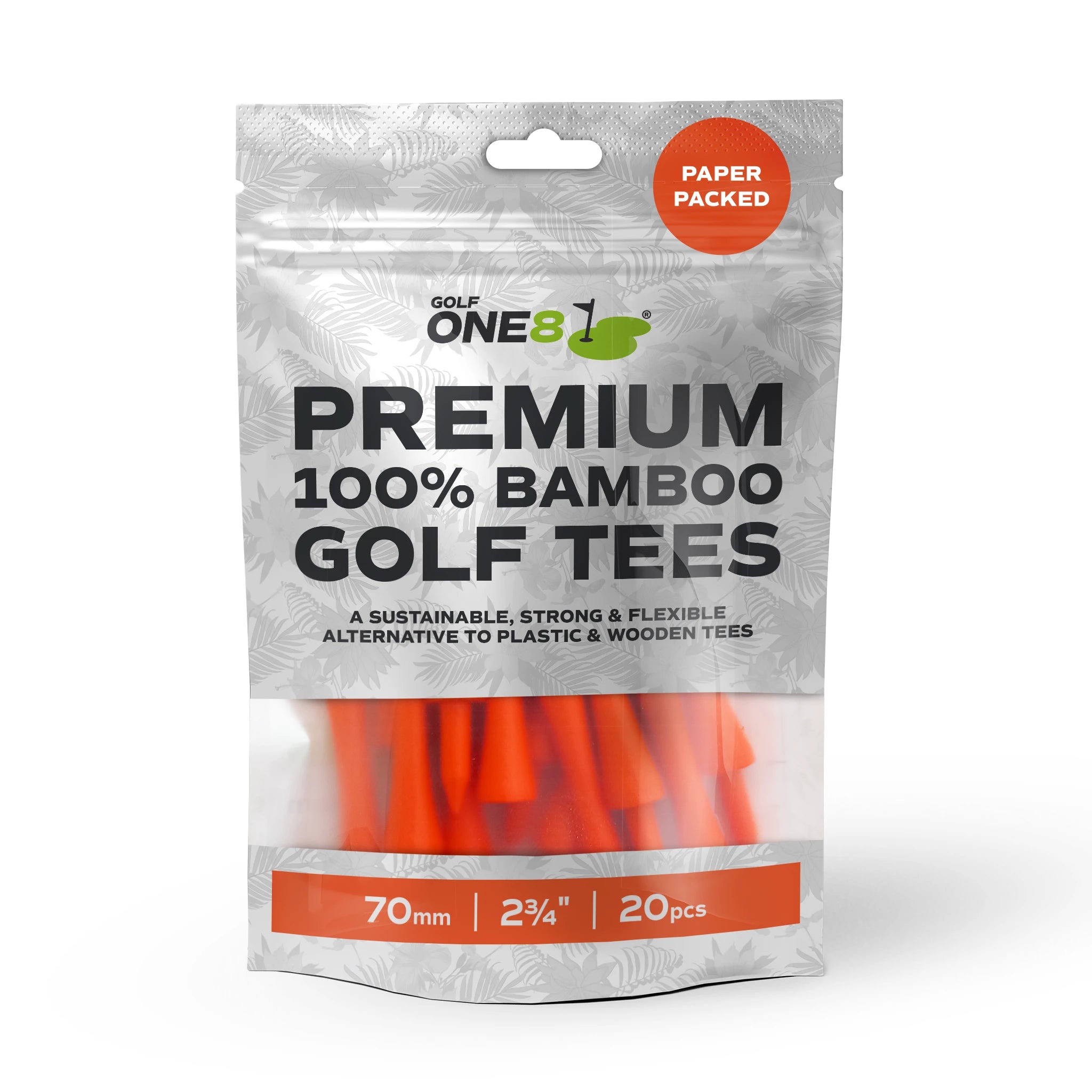 70mm / 2¾" Castle Tees, 50 packs of 20 tees